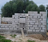 Строительство двухэтажного дома из пеноблоков Обнинск